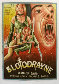 Image 14 of Deadly Prey. Hand painted movie poster from Ghana