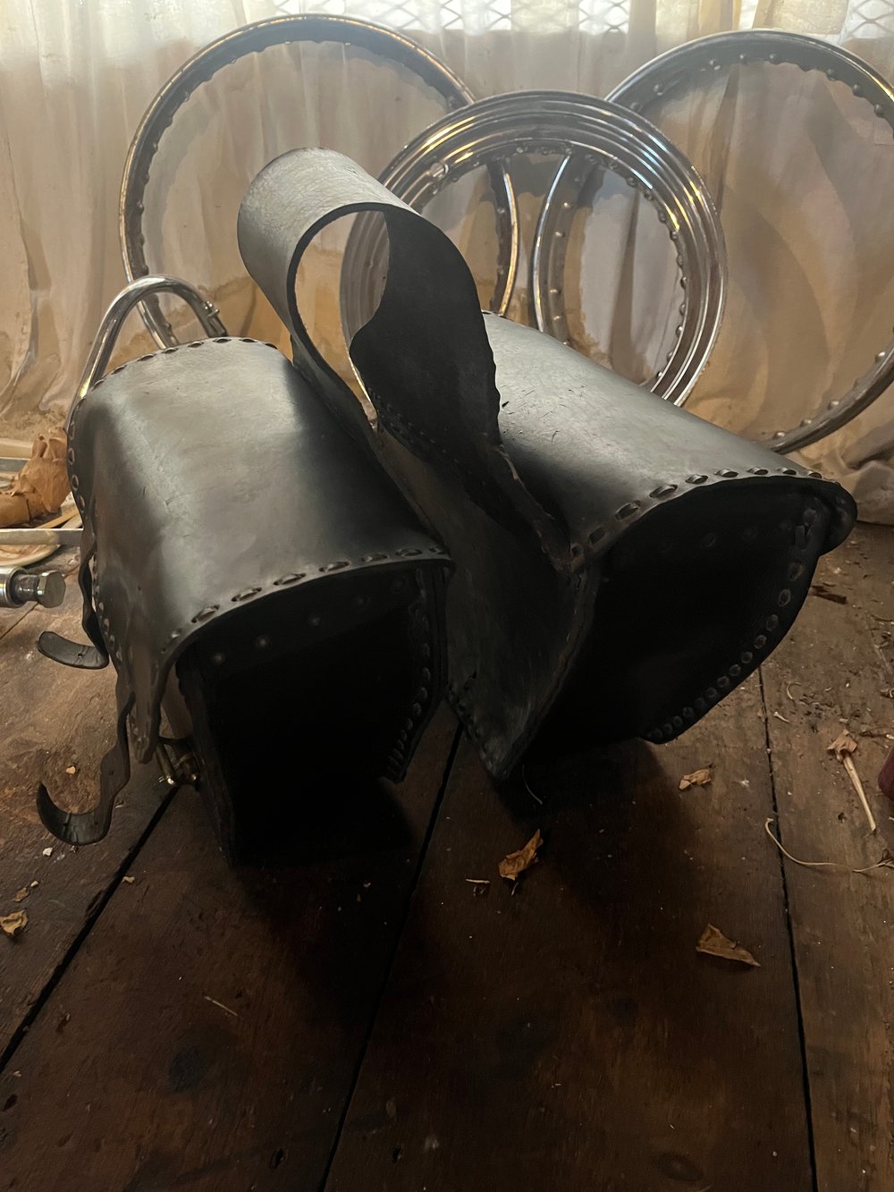Image of Brunson Leather Leather Saddlebags