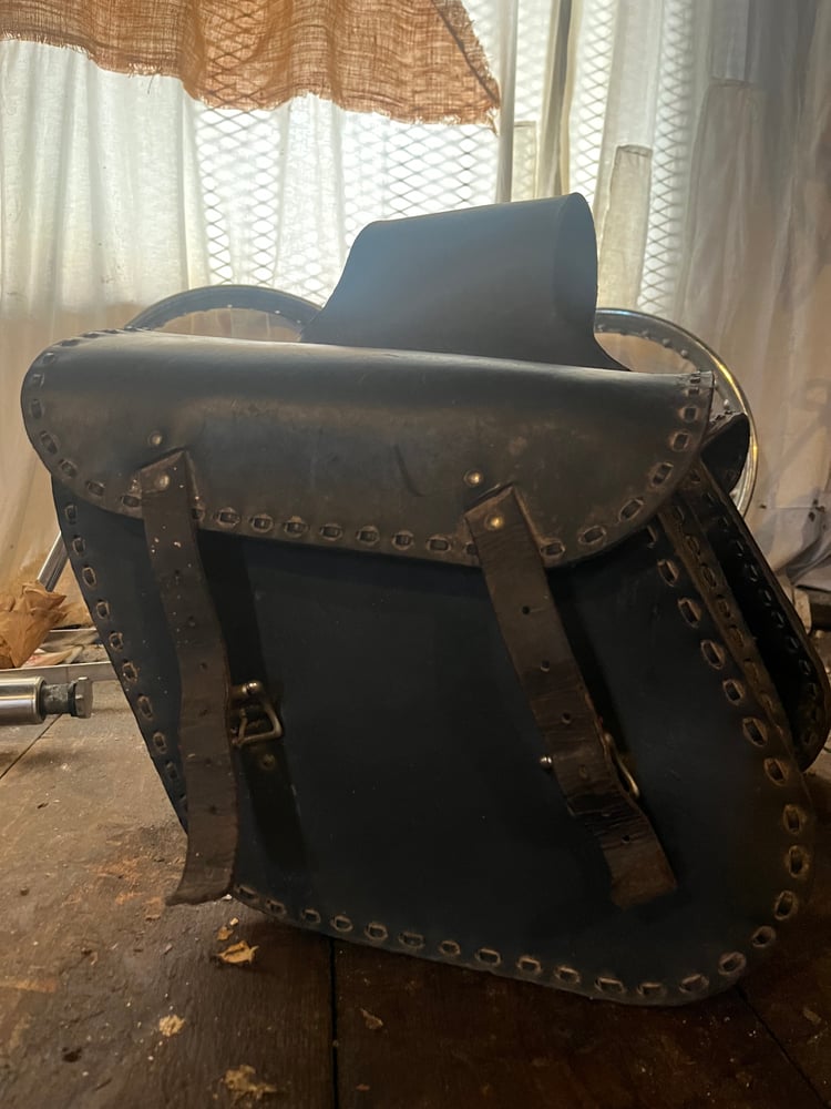 Image of Brunson Leather Leather Saddlebags