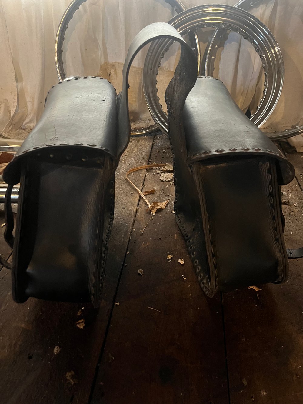 Image of Brunson Leather Leather Saddlebags