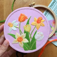 Image 1 of Daffodils & Tulips Embroidery Kit