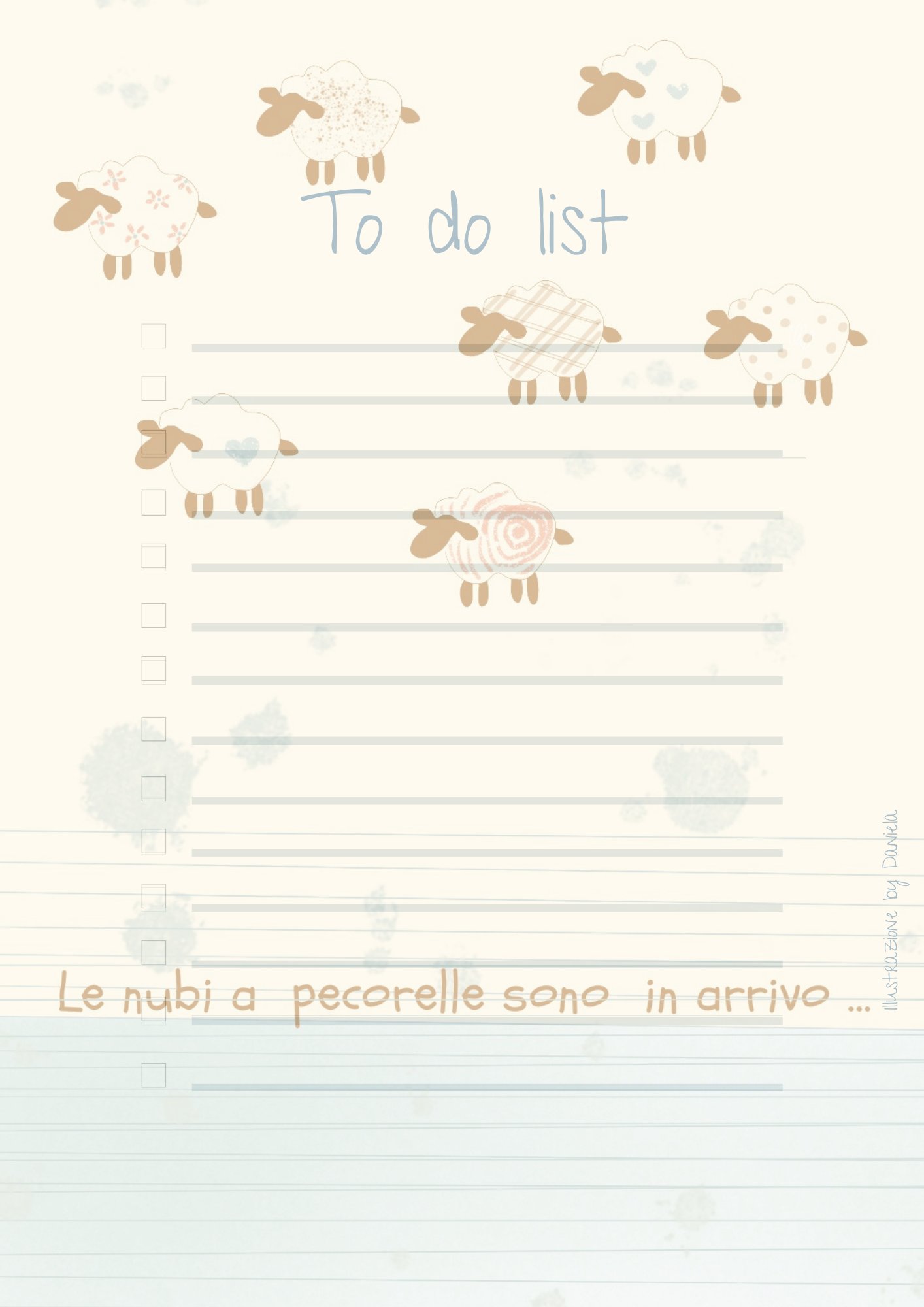 Image of Disegni-ni digitali- serie TO DO LIST 