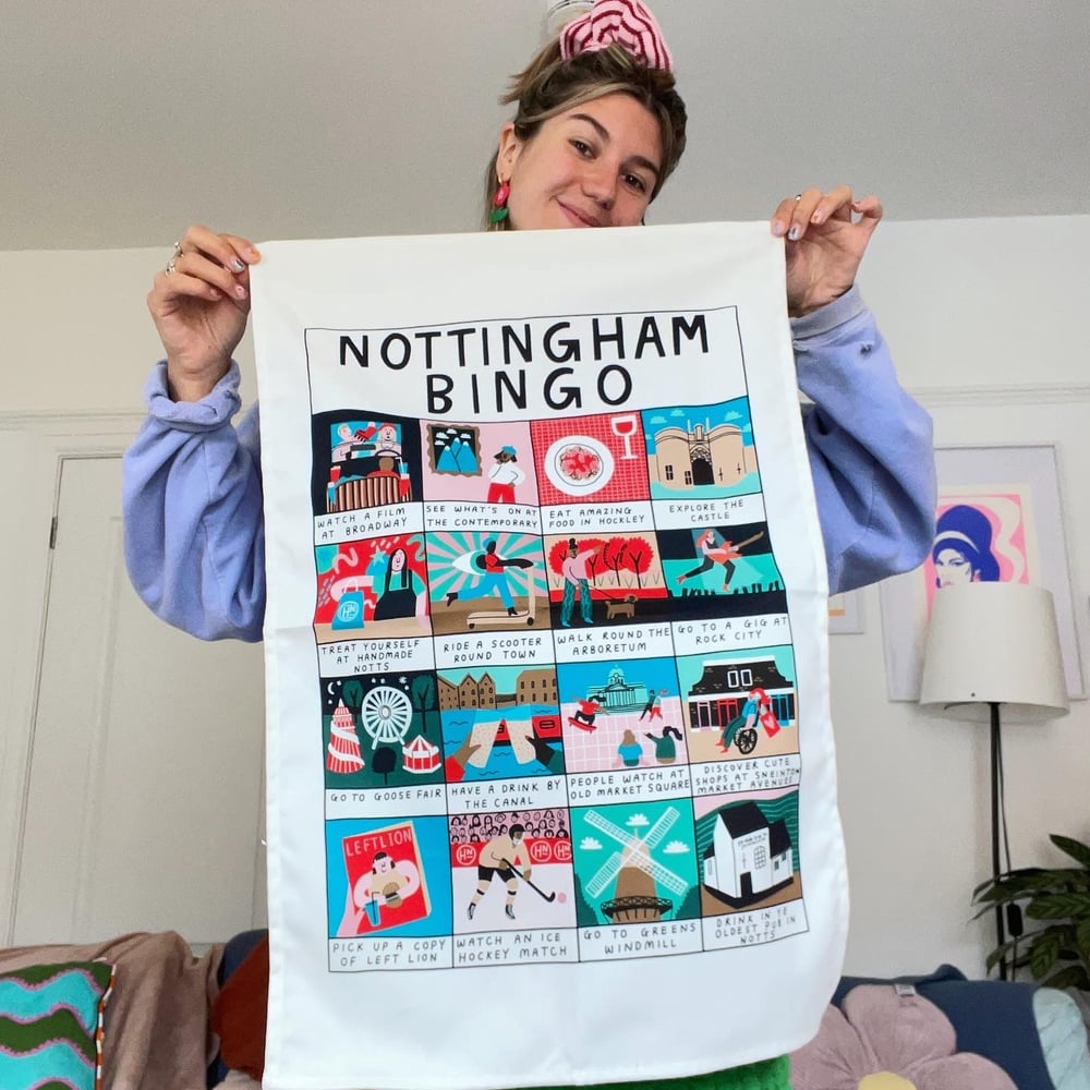 Image of Nottingham Bingo Tea Towel