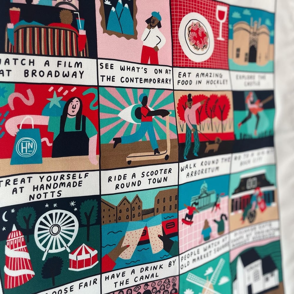 Image of Nottingham Bingo Tea Towel