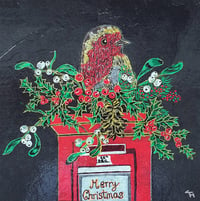 Christmas Post Robin Original