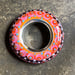 Image of Grand Tangerine and Dark Pink Disk Bead