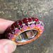 Image of Grand Tangerine Brick and Pink Disk Bead