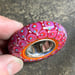 Image of Tangerine and Lilac Pink Disk Bead