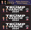 TRUMP • VANCE Bumper Stickers Black With or Without Pictures