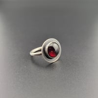 Image 1 of Garnet Saucer Ring