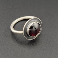 Image 2 of Garnet Saucer Ring