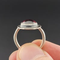 Image 4 of Garnet Saucer Ring