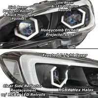 Image 2 of 15-21 WRX Base | Premium Quad Hex Halo & BiLED Projectors Retrofitted Headlights