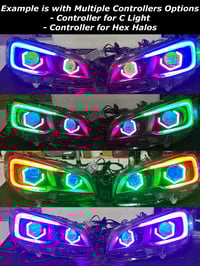 Image 4 of 15-21 WRX Base | Premium Quad Hex Halo & BiLED Projectors Retrofitted Headlights