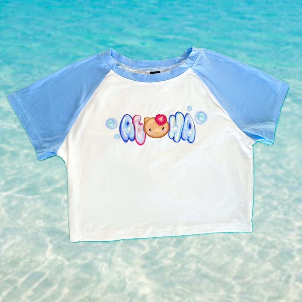 Image of Aloha Blue Cropped Top