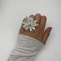 Image 2 of passionflower ring 6.5 US