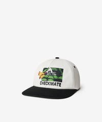 COME SUNDOWN_CHECKMATE CAP :::WHITE:::