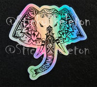 Holographic Elephant sticker