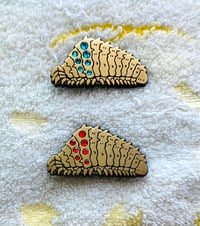 Image 1 of Ohmu Pins [Red and Blue Eyes]