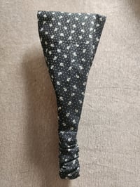 Image 2 of Black Floral Cotton Haircovering 