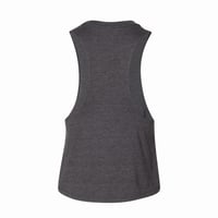 Image 2 of Women's "Western" Dark Heather Grey Racerback Tank