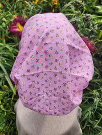 Image 2 of Pink Tiny Floral Hair Covering 
