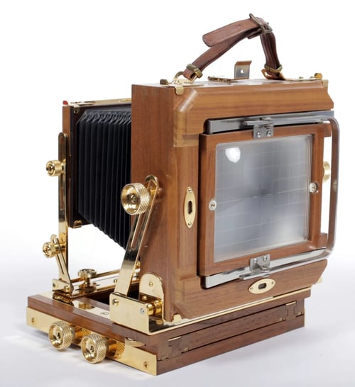 Image of Zone VI "gold" 4X5 Camera w/ 150mm + 210mm Lenses + Holders + FRESNEL + FILM #4083