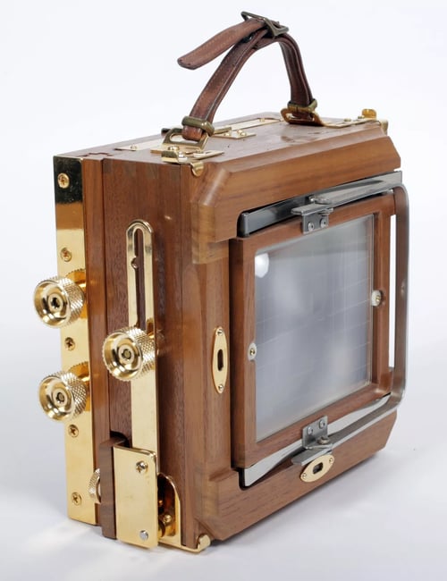 Image of Zone VI "gold" 4X5 Camera w/ 150mm + 210mm Lenses + Holders + FRESNEL + FILM #4083