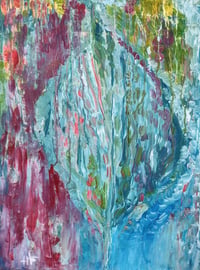 Image 2 of A flounder. Ocean. Abstract Impressionism. Original painting. Acrylic on Canvas. Print is available.