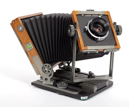 Image of Chamonix 045F-2 4X5 camera W/ 150mm + 210mm APO Lenses + Holders + Film + Fresnel #4836