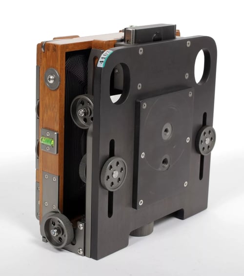 Image of Chamonix 045F-2 4X5 camera W/ 150mm + 210mm APO Lenses + Holders + Film + Fresnel #4836