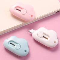  Kawaii Mini Utility Knife Clouds Retractable Portable Letter Opener Cute Scrapbooking ToolsExpress 