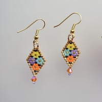 Image 3 of Easter Basket Mini Beaded Earrings