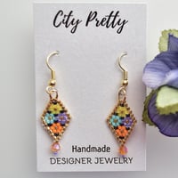 Image 4 of Easter Basket Mini Beaded Earrings