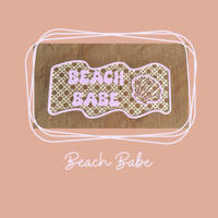 Beach Babe Rattan Wave Sign