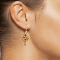 Image 2 of Easter Basket Mini Beaded Earrings