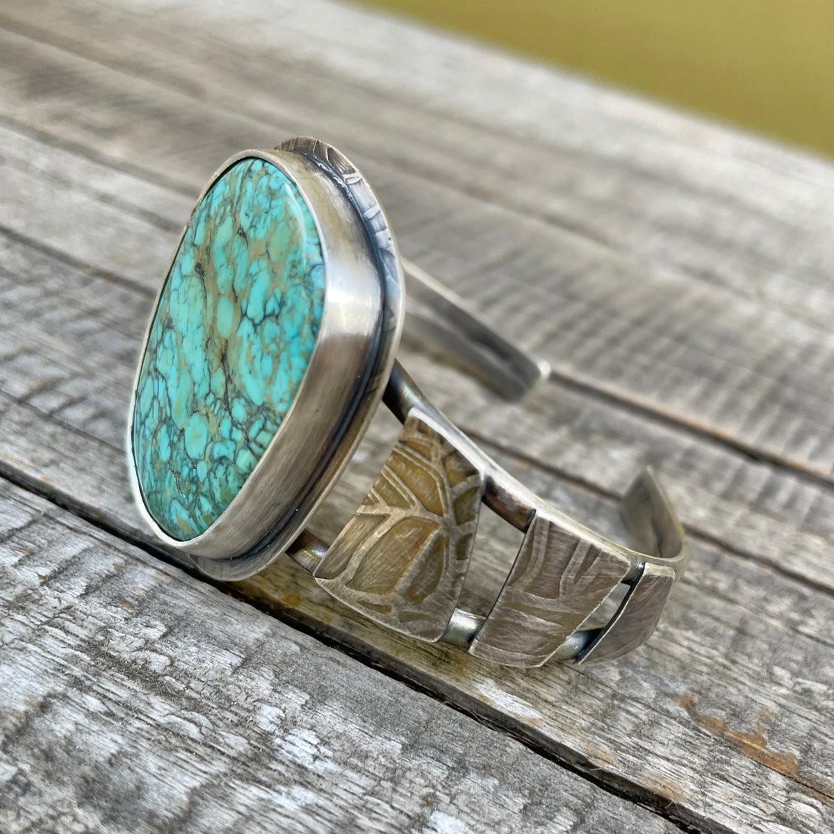 Image of Hubei Turquoise, Sterling Silver Cuff