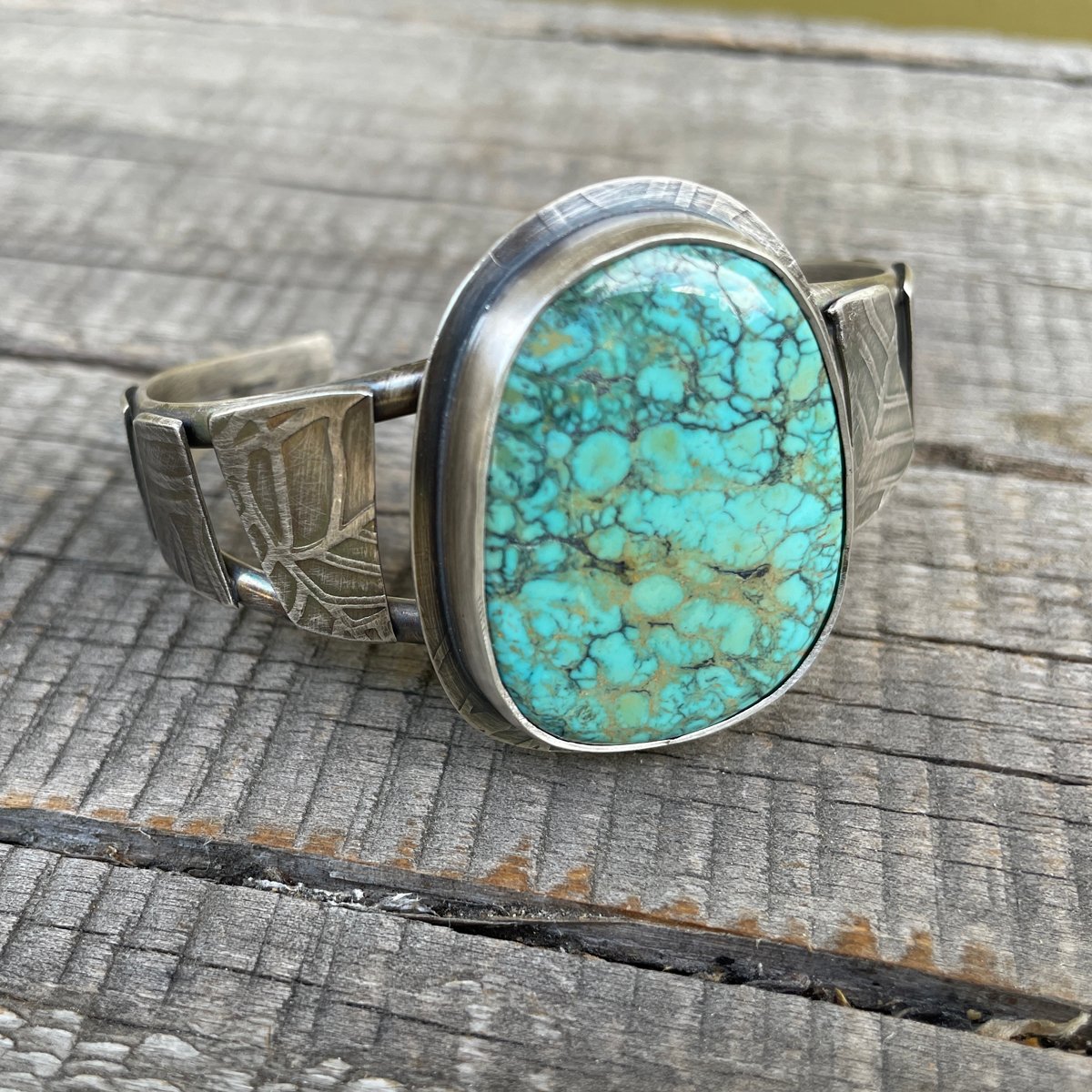 Image of Hubei Turquoise, Sterling Silver Cuff