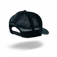 Image 2 of "Shop" Black - Charcoal/Black Curve Snapback
