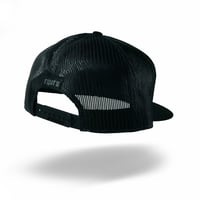 Image 2 of "Shop" Black - Heathered Grey/Black Flatbill Snapback