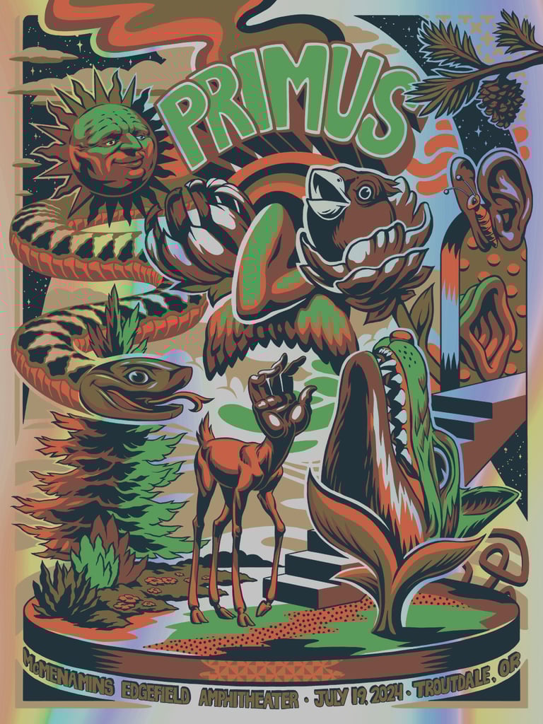 PRIMUS - Troutdale, OR - 7/19/24 (regular & foil) Image 2