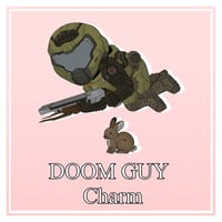 Image of Doom Guy Connection Charm