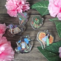 Flora Acrylic Pins