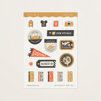 Image 1 of Travel Planner Sticker Sheet