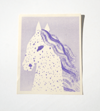 Appaloosa risograph print