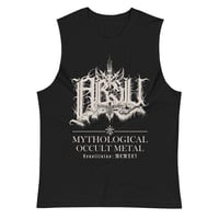 Image 1 of ABSU - CONSTITUTUS: MCMXCI (VINTAGE WHITE PRINT) MUSCLE SHIRT