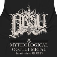Image 2 of ABSU - CONSTITUTUS: MCMXCI (VINTAGE WHITE PRINT) MUSCLE SHIRT