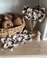 Image 4 of Memory Flowers custom created from fabric from a clients loved ones clothing