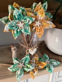 Image 1 of Memory Flowers custom created from a clients loved ones cloths