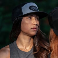 Image 3 of "Shop" Black - Heathered Grey/Black Flatbill Snapback